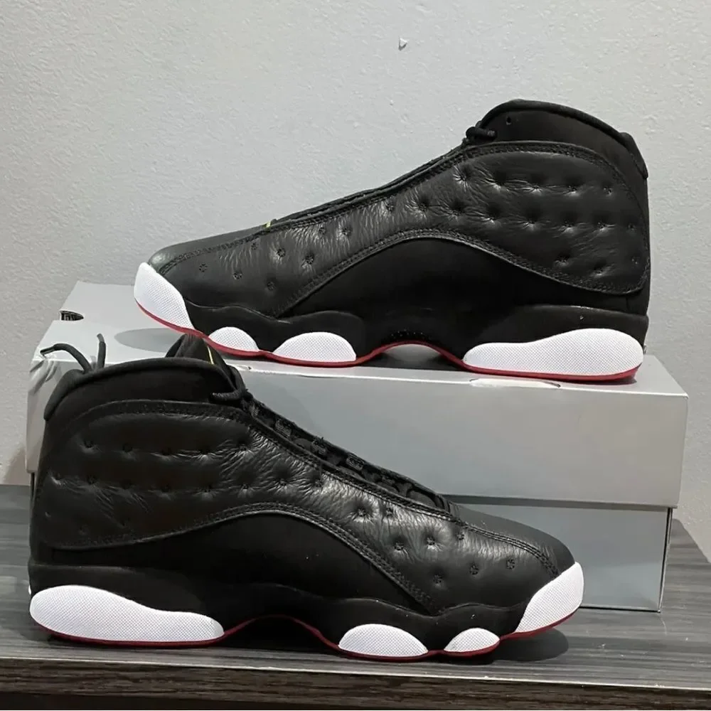 2023 Air Jordan 13 Retro Playoffs Black Varsity Red White 414571-062 Size 14 15​